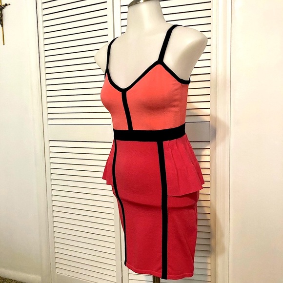 NWOT Bebe pink peplum dress - Picture 10 of 16